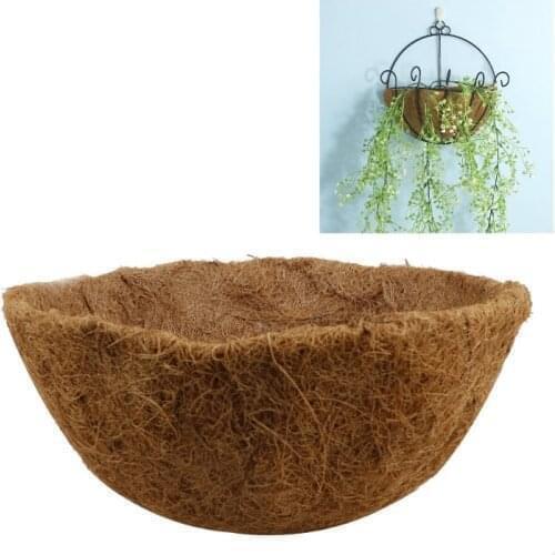 Wall Hanging Flower Pot Liner Plant Coconut Palm Fiber Replacement Liner For Flower Pots Orchid Flower Balcony Planting Pot