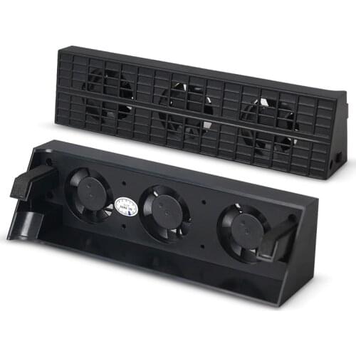 Cooling Fan Cooler Heat Exhauster Temperature Control For PS4 Slim Game Console M2EC