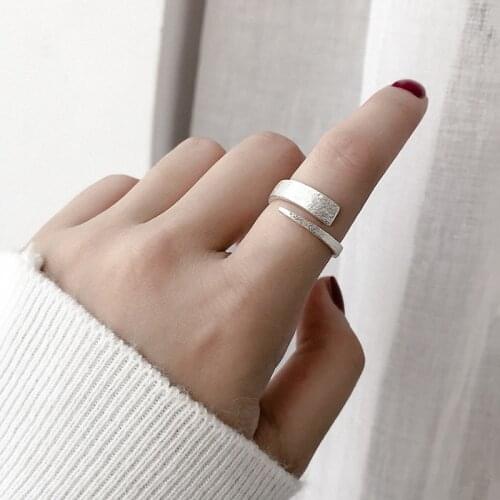 Wholesale Antique Silver Color Chains Rings For Women Statement Jewelry Finger Ring anillos mujer bijoux