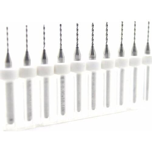 PCB 3.175mmx1.0mm fish tail corn tungsten carbide mini end 10pcs