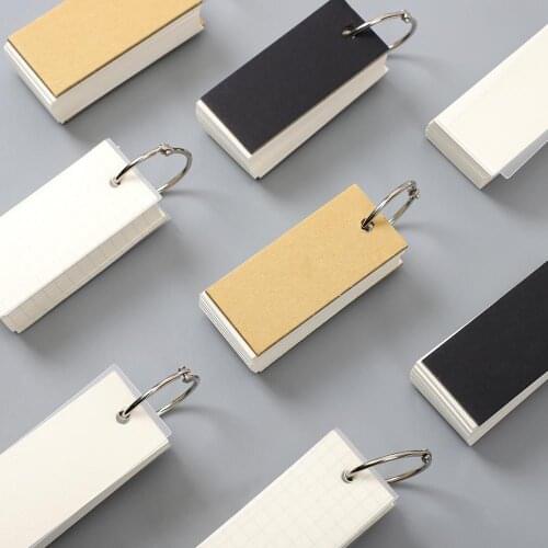 SaYing 1 Pcs Creative simplicity Metal Ring Memo Pad kawaii Mini Journal Material Decoration Material Paper School Stationery