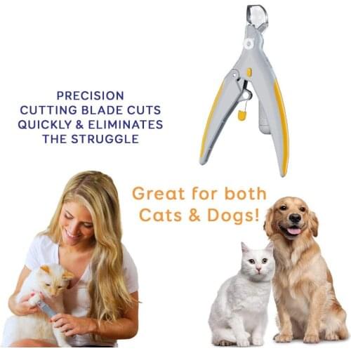 Professional Clipper for dogs Dog Nail Trimmer Pet Cat Claw Grinder With LED Light & 5X Magnifier Safety Clippers pet grooming