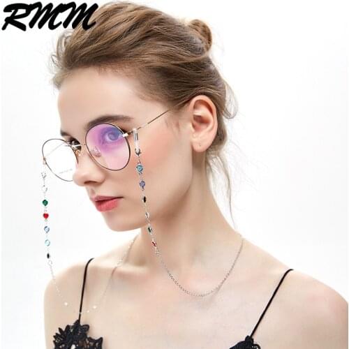 Unisex Luxury multicolor women glasses Chain Rhinestone Sunglasses chain men Glasses Chain Eyewear sGlasses accessories