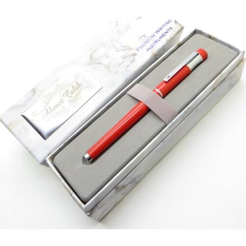 Wings Marble R162 Red Chrome Roller Pen | İsme Special Pen | Gift Pen
