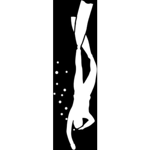 Divers Driving Car Stickers Ocean Treasure Hunter Diving Enthusiasts Reflective Stickers Cover Scratches Waterproof Accessories