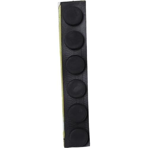 Only 6PCS Furniture knob, round, 10 mm x 5 mm, self-adhesive rubber pads 6 in 1