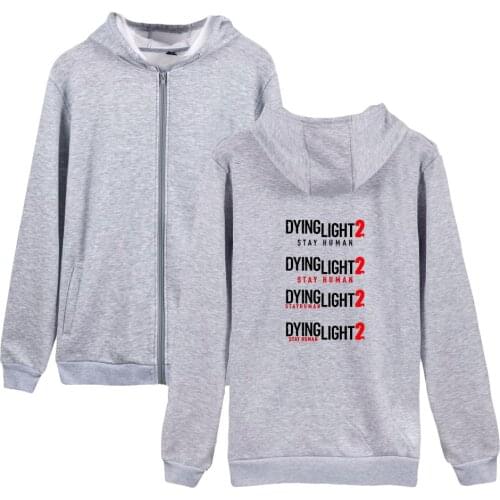 WAWNI Dying Light 2 Zipper Hoodies Hot Game Sweatshirts Unique Zipper Fashion Volleyball Unisex Hooded Zipper Casual Zip Hoodie