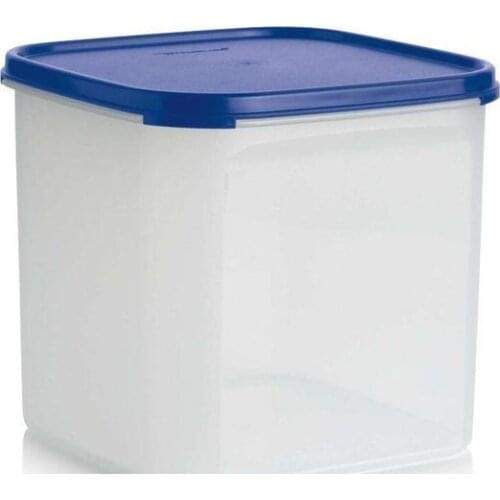 Tupperware Modular Dry Food Storage Container 4,0 L Blue Square Compact Container Warehouse Modular