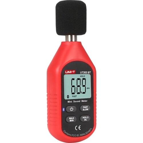 UNI-T UT353BT Sound Level Meter Bluetooth Transmission Digital Noise Meter Tester 30-130dB Decibel Monitoring Sound Level Meters