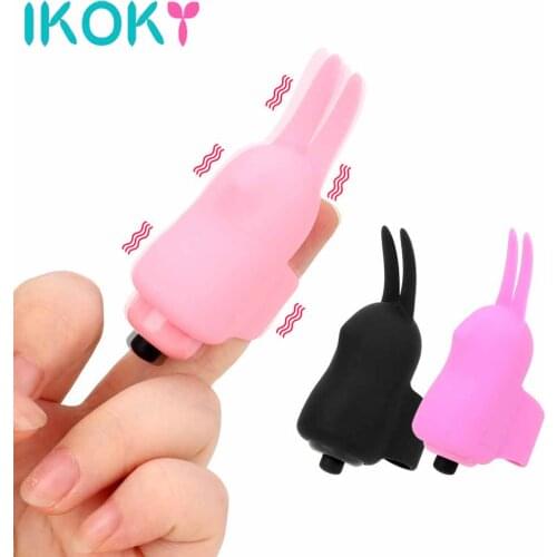 G-Spot Finger Massage Finger Sleeve Vibrator Clitoris Stimulation Sex Toys For Woman Rabbit Ear Tentacitation Female Masturbator