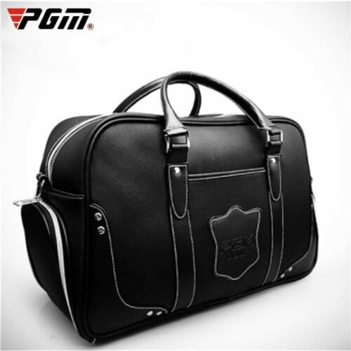 PGM Large Capacity Leather Golf Bag Golf Clothing Bag Waterproof Golf Shoes Bags Sports Handbags Outdoor Clothing Bag