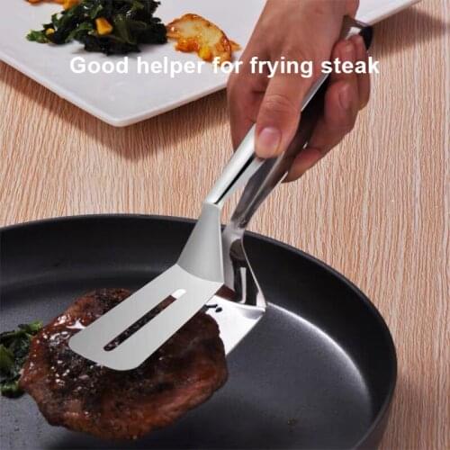 Stainless Steel Steak Clip Kitchen Fried Fish Steak Pancake Bread Shovel Clamp Barbecue Tongs Kitchen Cooking Tools