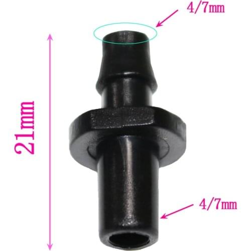 500pcs1 / 4 '' Barbed Barbs 4 / 7mm Rubber Hose Connection For Garden Irrigation Pipe Connector Quick Connector Repair Tool