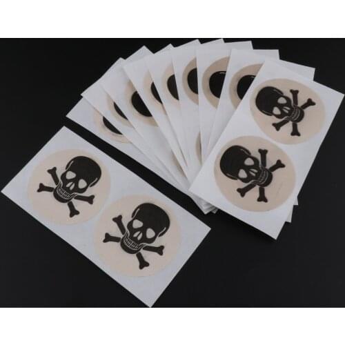 10 Pairs Sexy Skull Nipple Cover Petal Self Adhesive Pasties Nipple Disposable Covers Sticker For Women Men