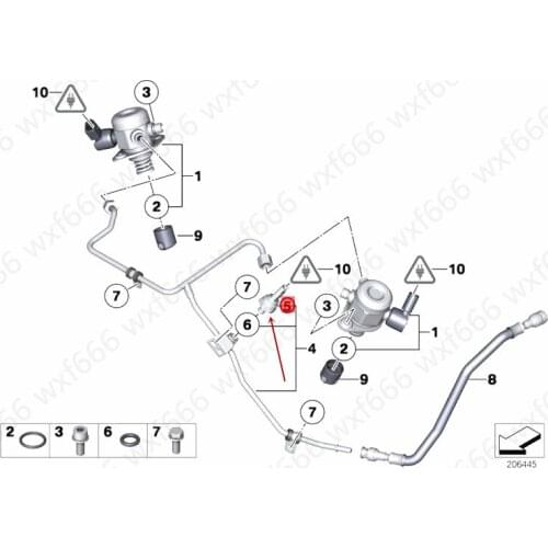 13537622231 Car Fuel pressure sensor Suitable for F02 740 750 760 X5b mwX6 535 335 M3 135 2014-2017 Low pressure sensor