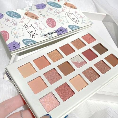 18 Colors Glitter Eyeshadow Matte Shimmer Palette Long Lasting Waterproof Nude Makeup Makeup Non-Smudge face Cosmetics