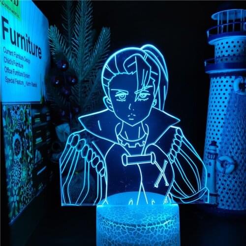 The Seven Deadly Sins Jericho 3D Led Night Light Lamp Anime Table Lamps for Bedroom Desk Setup Lighting Decor Bedside Light Gift