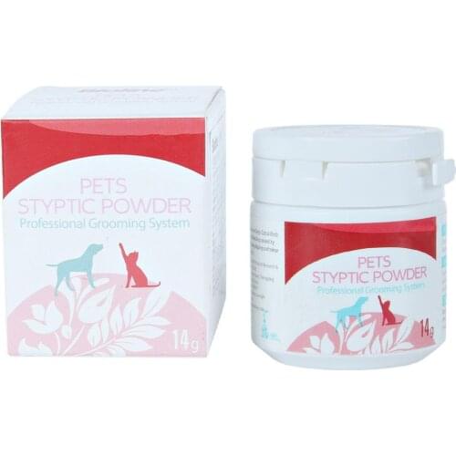 14g/bottle Pet Styptic Powder Dog Cat Anti Inflammation Antibacterial Analgesia Powder Pet Medical Supplies Safe Fast Shipping