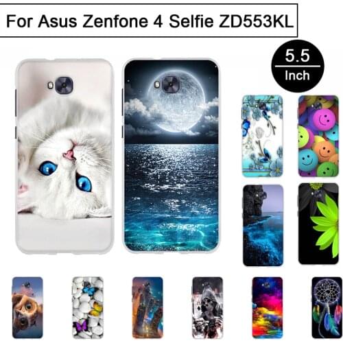 Case For Asus Zenfone 4 Selfie ZD553KL Case Cover Silicone Soft TPU Back Covers for Asus Zenfone 4 Selfie ZD553KL ZB553KL Cover