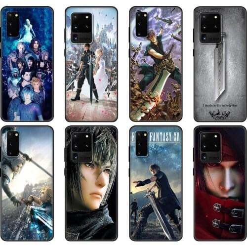 Black tpu Case For Samsung galaxy S20 /S20 PLUS/S20 ultra/S20+ /S20FE back cover Final fantasy xv ffxv