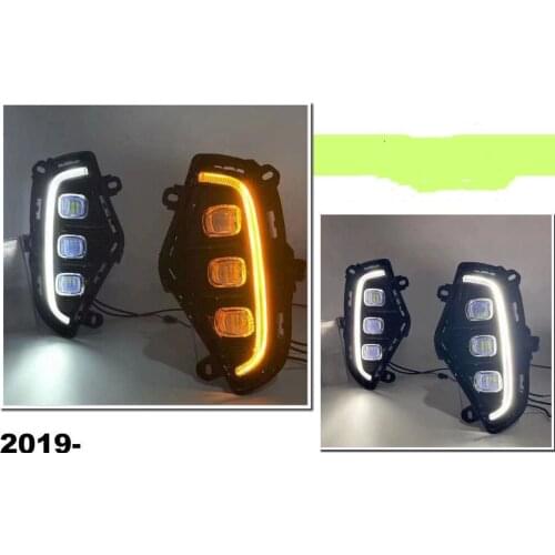 For Toyota RAV4 2019-2021 High Quality Front Fog Lamp Daytime Running Light Modification Front Fog Lamp Modification