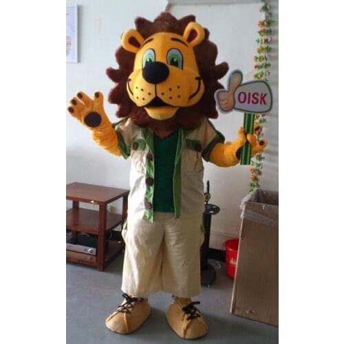 Custom Roarie Lion Mascot Costume Halloween Christmas Birthday Celebration Carnival Dress Full Body Props Outfit