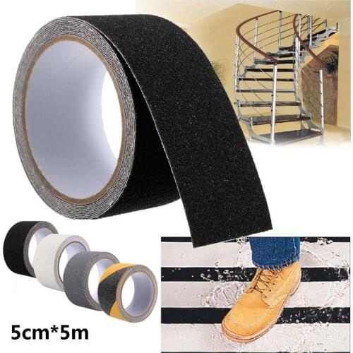Anti-slip Grip Tape Strong Grip Abrasive Good Adhesive Traction Waterproof Tape for Stairs Sidewalks 16 ft/32 ft