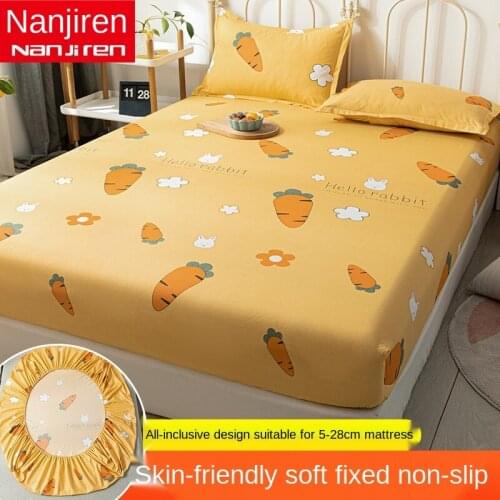 Bed hat single-piece fixed anti-slip bed cover bed cover Simmons dust cover mattress protective cover all-inclusive sheets