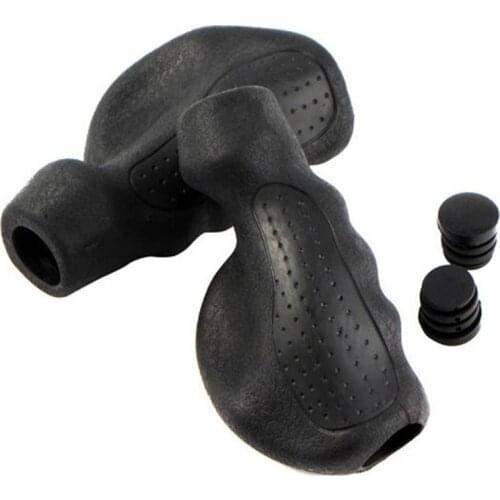 Q09 Free shipping Mountain Bike Bicycle Anti-Skid Grips Shockproof TPR Rubber Bicycle Grips MTB Road Cycling Handlebars Grips