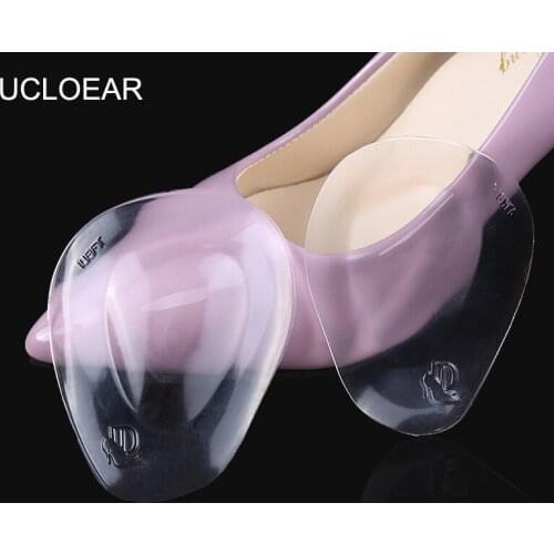 UCLOEAR Silicon Gel Insoles Invisible Forefoot Pad Feet Care Inserts Massager Anti Slip Pads Anti Slip For High Heels Women