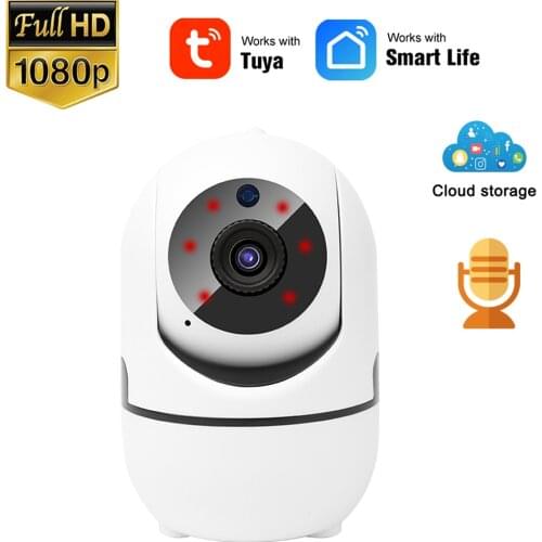 Tuya Smart Cloud Storage 1080P IP Camera Mini Indoor 2MP Wireless WiFi Camera Two Way Audio IR Night Vision CCTV Camera