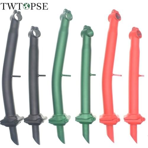 TWTOPSE Bicycle Bike Titanium Head Tube S M Handlebar Clamp Bolt For Brompton 3SIXTY Folding Bike Cycling S M Stem Handle Post