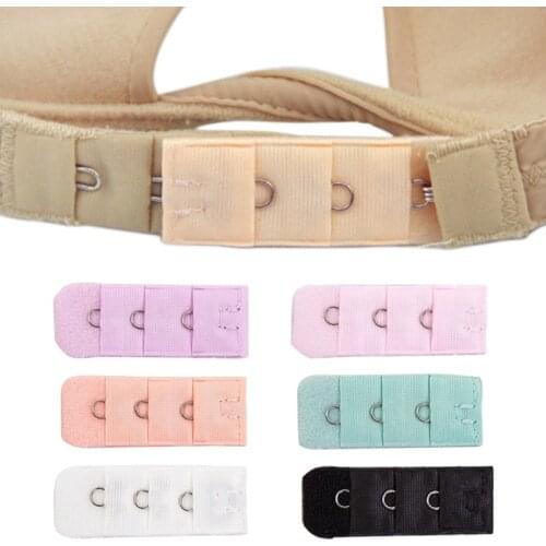2pcs Bra Extender Strap for Womens 3 Hooks Elastic Bra Extension Strap Adjustable Belt Buckle Womens Intimates Accessories