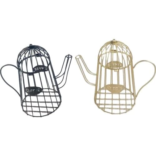 Universal Coffee Capsule Storage Basket Coffee Cup Basket Vintage Coffee Pod Organizer Holder Black Gold For Home Cafe Hotel