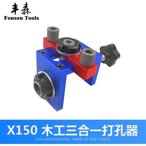 X150 triad punch punching board log sheet tenon locator novice wood furniture
