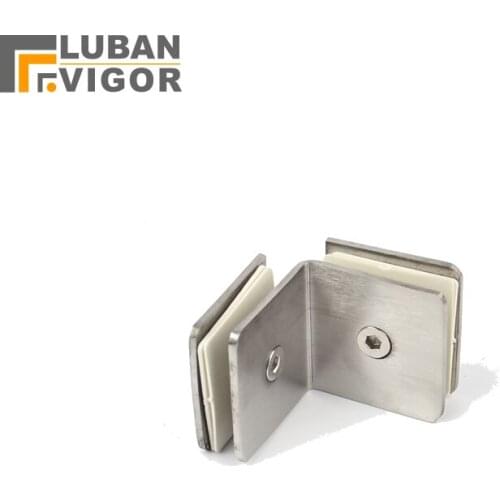 Stainless steel 90 degree Sided retaining glass clamp,shower retaining clip,Partition clip,2.5MM thick,bathroom accessories