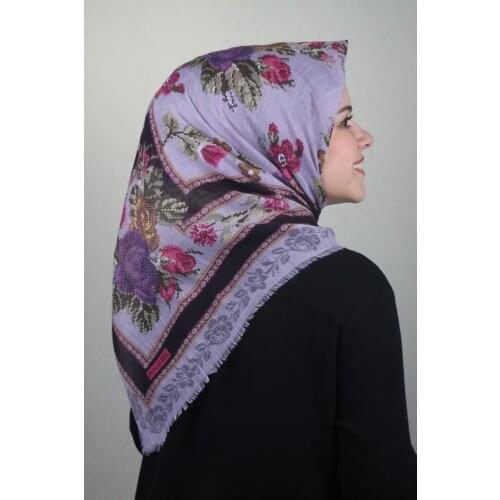 POLOİST LINEN FLAMLI SCARF KANEVİÇE DESEN-226 - RENK-19