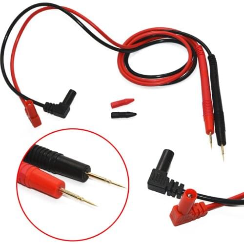 1 Pair 1000V 10A Multimeter Meter Test Leads Probe Copper Sharp Needle With Universal Plug Cable Length 900mm for LED SMD