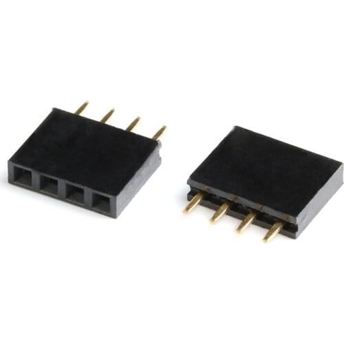 10pcs female header1.27MM pitch single row female single row female header pin header 1*2P/3/4/5/6/8-40P /50p