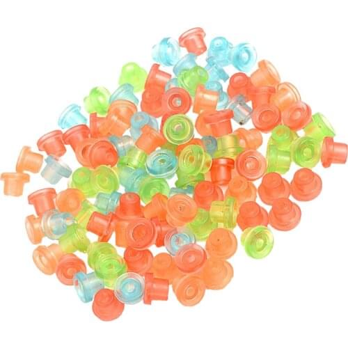 100Pieces Colorful Machine Gun Grommets Nipples T Pin Eye Pads