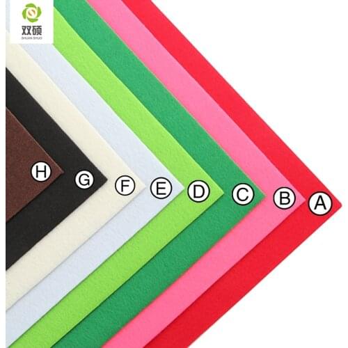 2MM High Quality Mix color Polyester Nonwoven Felt Fabric DIY Felt Fabric Pack For Bag DiY Craft Doll 20x30 CM 8PCS/LOT