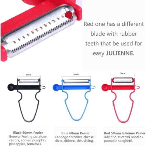 3 pcs Set Magic Trio Peeler Slicer Shredder Peeler Julienne Cutter AMAZING Multi Peel Stainless Steel Blade Kitchen accessories