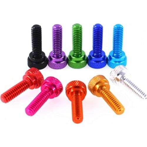 5Pcs 1/4-20 Colorful Aluminium Alloy Knurled Hand Screws for Camera Quick Mount Adjustment
