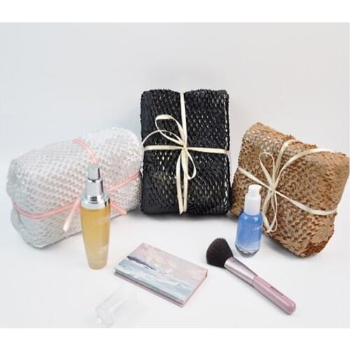 50cmx50cm Kraft Paper Sheet Wrapping Honeycomb Cushioning Material DIY Gift Packaging Decoration Recycle 30pcs Parcel Packaging