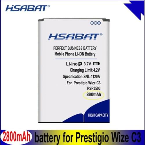 HSABAT PSP3503DUO 2800mAh Battery for Prestigio Wize C3 PSP3503 DUO PSP 3503 Batteries