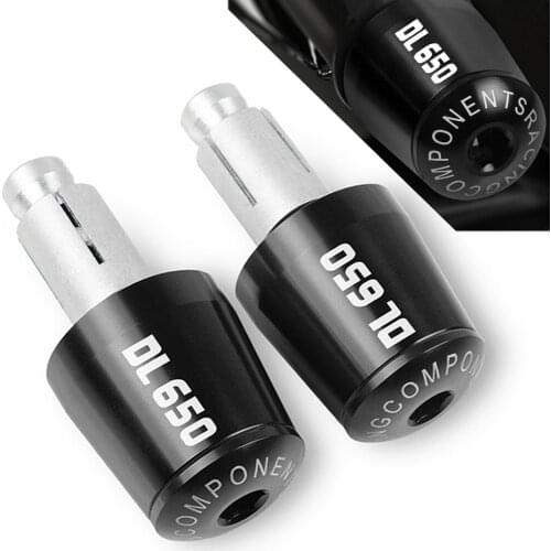 7/8" 22MM CNC Aluminum Motorbike BAR END CAP Handle Bar Cap End Plugs For SUZUKI V-Strom V-STROM 650 DL 650 2012-2017 2018 2019