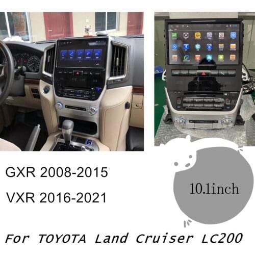 Android 10 touch screen Car DVD Player GPS Navigation For TOYOTA Land Cruiser LC200 GXR VXR 2008-2021 10inch screen whit DVD