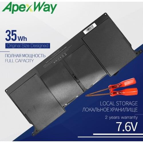 ApexWay 7.3V 35WH A1406 A1495 Battery For APPLE Macbook Air 11" inch A1465 Mid 2012 2013 Early 2014 A1370 Mid 2011 MC968LL/A