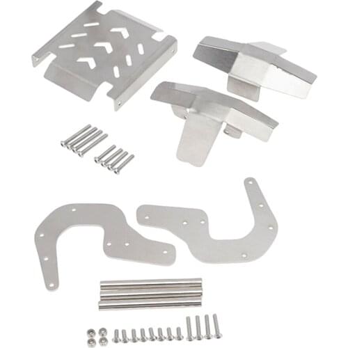 Stainless Steel Car Skid Plate Protection Plate Chassis Guard fits for LOSI LMT RC Monsters Truck