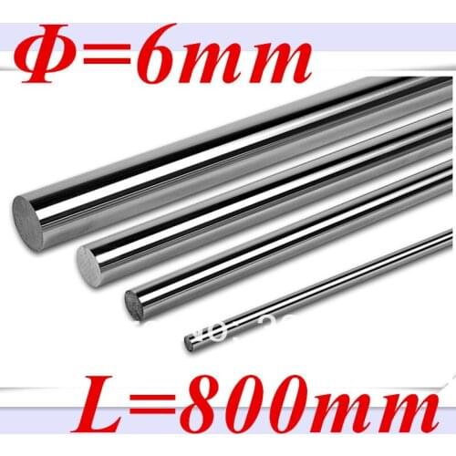 Free Shipping 4pcs/lot of diameter 6mm 800mm linear shaft harden linear rod for xyz cnc parts cnc router